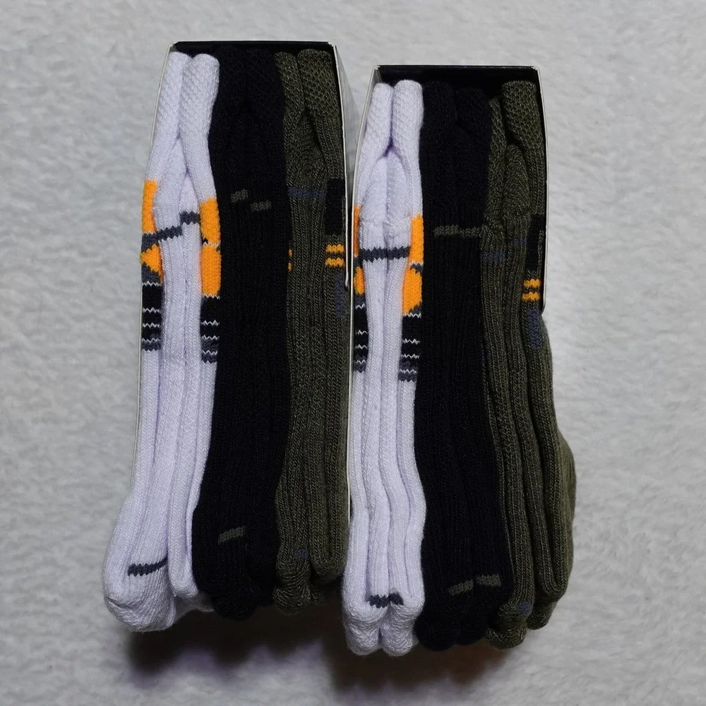 PACK OF 2 Under Armour UA Phenom Crew Socks Youth 13.5K-4.5 3-Pack Each